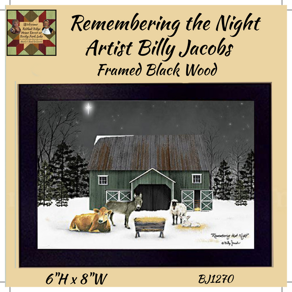 Remembering the Night Black Frame Picture