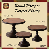 Round Metal Risers or Dessert Stand 3 Sizes