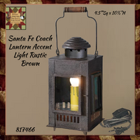 Santa Fe Coach Candle Lantern