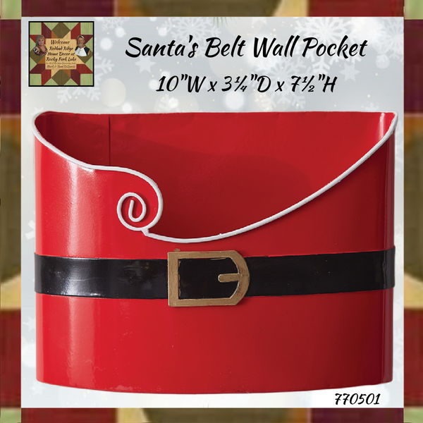 Santa's Belt Wall Pocket