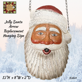 Jolly Santa Arrow Replacement Hanging Sign