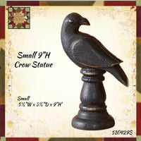 Crow Statues  Choice or Set of 2 (11.5" & 9"H)