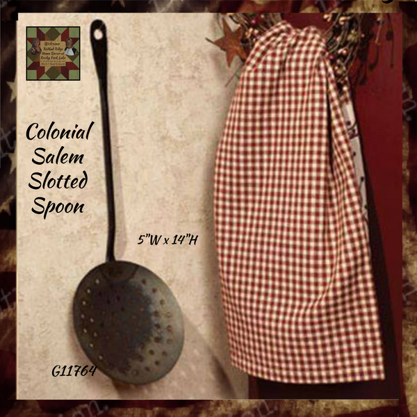 *Colonial Salem Slotted Spoon 14"
