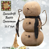 Snowdrift Primitive Rustic Snowman