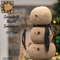 Snowdrift Primitive Rustic Snowman