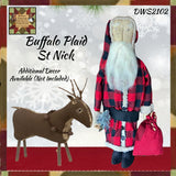 Buffalo Plaid St Nick Standing