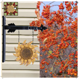 Sunflower Distressed Golden Yellow Metal Hanging Arrow Replacement Sign