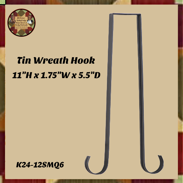 Tin Display Wreath Over the Door 2 sided