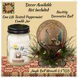 One Life Twisted Peppermint Jar Candle