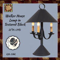 Walker House Lamp in Textured Black