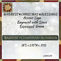 Christmas Engraved Accent Signs 18"L