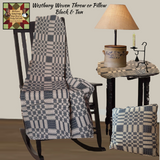 Westbury Black & Tan Woven Throw or Pillow