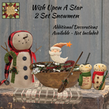 Wish Upon a Star Set of 2 Snowmen