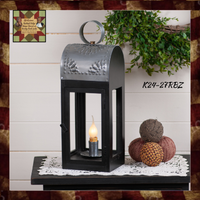 Wooden Lakeview Lantern in Black