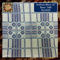 *Yorktown Weave Navy/Tan/Cranberry Table Top Collection