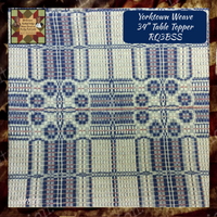 *Yorktown Weave Navy/Tan/Cranberry Table Top Collection