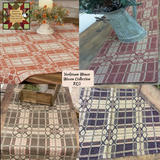 Yorktown Weave Brick/Navy/Linen Table Top Collection