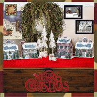 Snowy Light Up 7" Red Barn Ragon House