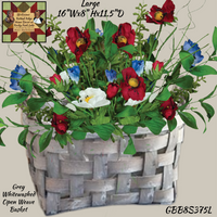 Gray Open Weave Baskets