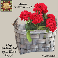 Gray Open Weave Baskets