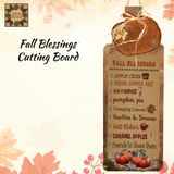 Fall Blessings Embroidered Towel