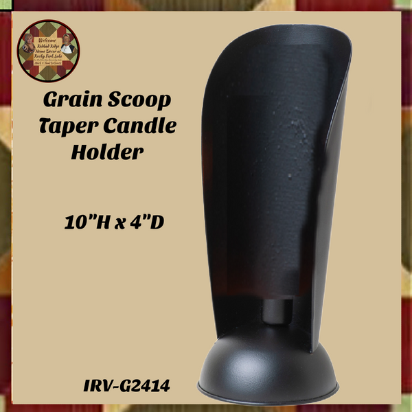 Grain Scop Taper Candle Holder