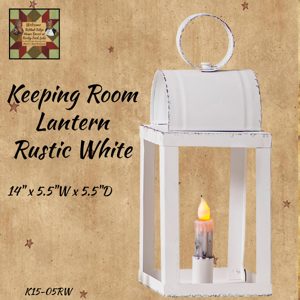 Keeping Room Lantern in Rustic White