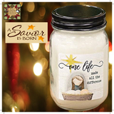 One Life Twisted Peppermint Jar Candle