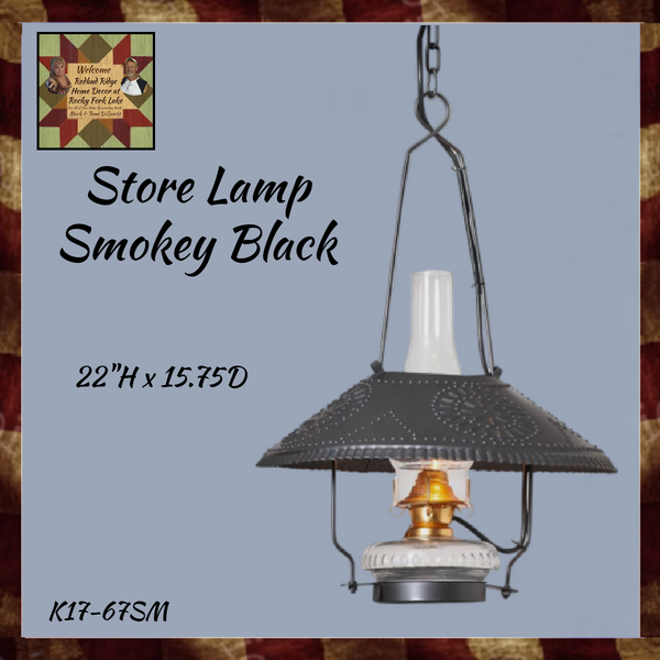 Store Lamp in Smokey Black