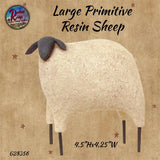 Primitive Resin Black Face Sheep Large or Medium