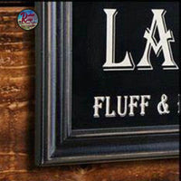 Vintage Black Framed Laundry Sign