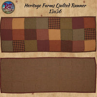 Heritage Farms Quilted Runner 13x36