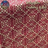 Oakford Glen Cranberry Red & Tan Tabletop Collection