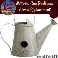 Watering Can Birdhouse Hanging Arrow Replacement Sign