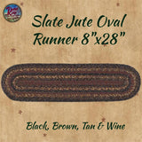 Slate Jute Tabletop Collection & Chair Pads