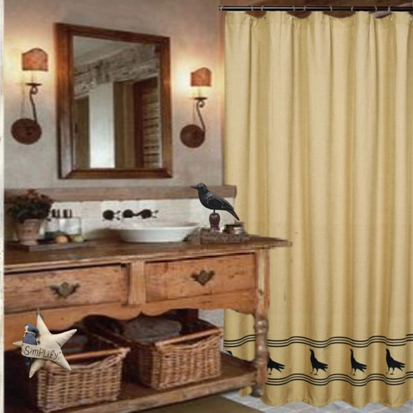 Olde Crow Shower Curtain  **50% Savings