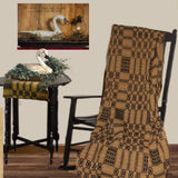 Westbury Black & Mustard Woven Throw 52"x 74"