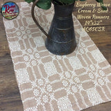 Bayberry Weave Cream & Sand 32" or 56" Woven Runner