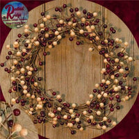 WATERPROOF Combo Berry Pips Burgundy or Burg/Mustard Wreath or Garland