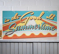 Sign GOOD OLD SUMMERTIME Primitive Pool PALLET SIGN SALE
