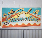 Sign GOOD OLD SUMMERTIME Primitive Pool PALLET SIGN SALE
