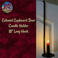 Black Iron Over the Door Candle Holder
