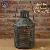 Vintage Aged Tin Star Lantern