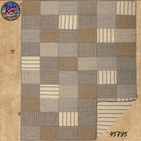Sawyer Mill Charcoal Block Quilted Throw 60x50