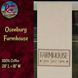 Primitive Farmhouse Home Sweet Home Osenburg Towel RAGHU
