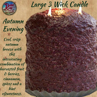 3 Wick Large Warm Glow Candle 7.5#-8# ~ 8"Hx6"D Scent Choice