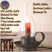 Colonial Hurricane Lantern Moving Motion Electric Taper Candle Lighting