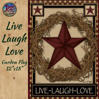 Outside Barn Star Live Laugh Love Flags & Rug