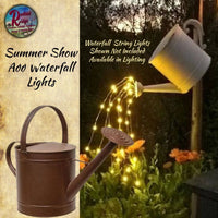 Rust & Black Finish Watering Can - 12.5" H