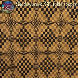 Shadowbrook Woven Black & Mustard Table Top Collection